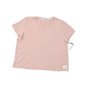 Calvin Klein Performance Women's Pink V-Neck Short Sleeve T-Shirt Plus Size 3X